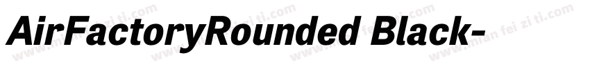 AirFactoryRounded Black字体转换